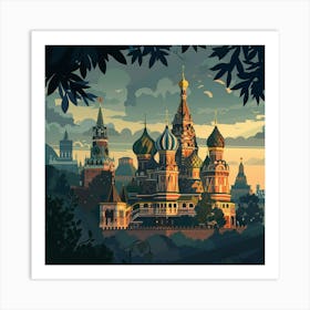 Moscow Art Print