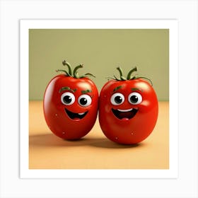 Tomato Couple Art Print