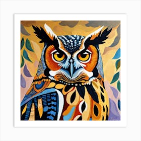 astonishing owl Art Print