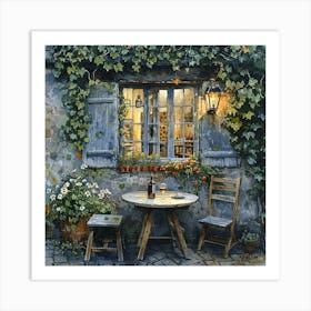 Table By The Window Art Print