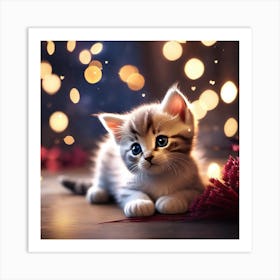 Cute Kitten Art Print