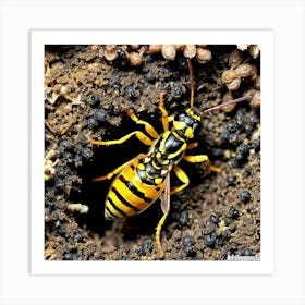 Wasp nature 15 Art Print