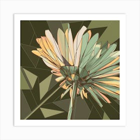 Abstract Gerbera Art Print