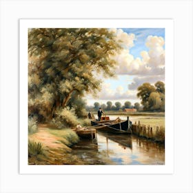 the old tow path Art Print