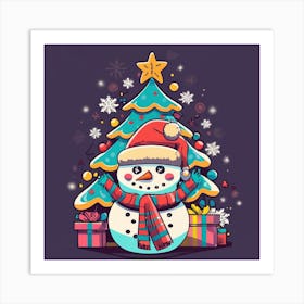 Welcome Merry Christmas Art Print
