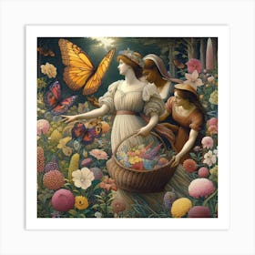 'The Garden Of Flowers' Art Print