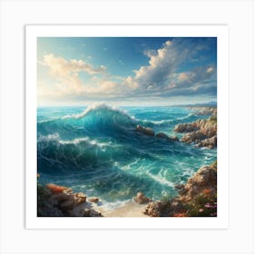 Ocean Waves 3 Art Print