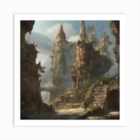 Fantasy City 69 Art Print