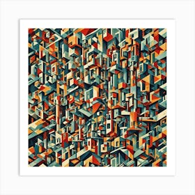 Abstract Cityscape Art Print