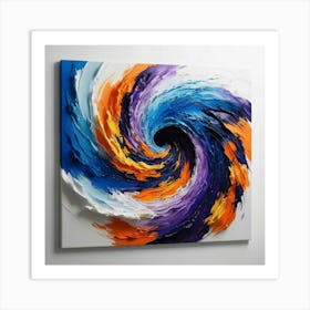 Abstract Swirl Painting Art Print