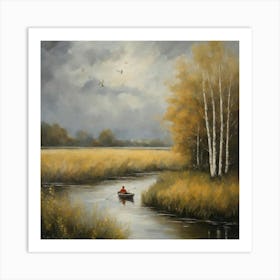 Day On The River Art Print