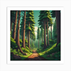 Forest Path Art Print