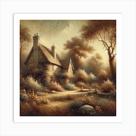 House In The Woods Art Print Art Print