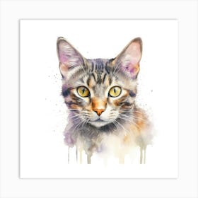 German Rex Cat Portrait 2 Art Print