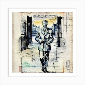 Man In A Suit 1 Art Print