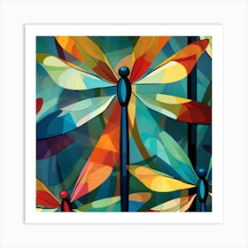 Dragonflies 61 Art Print