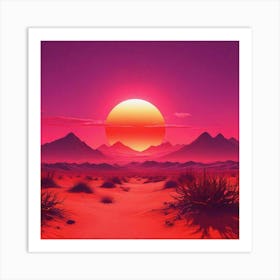 Desert Landscape 3 Art Print