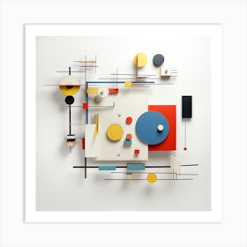 Geometry Wall at Work Art Print