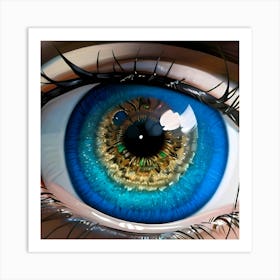 Blue Eye 4 Art Print