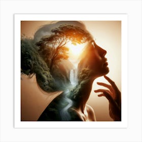 Double Exposure Dreamscape 2 Art Print