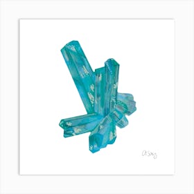 Turquoise Quartz 2 Art Print