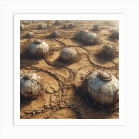 Futuristic Domes Art Print