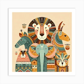 African Animals Art Print