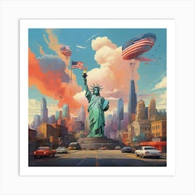 Statue Of Liberty art print Art Print