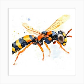 Wasp Closeup Art Print