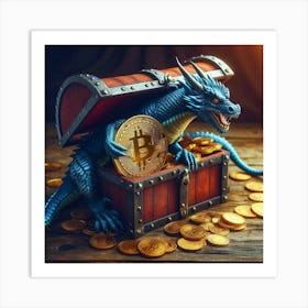 Bitcoin Dragon Guardian D9 Art Print