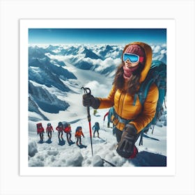 Mountaineering Art Print