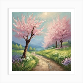 Cherry Blossoms Art Print