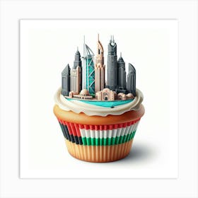 Dubai Cupcake 1 Art Print