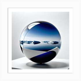 Ice Sphere 1 Art Print