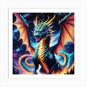 Blue Dragon 1 Art Print