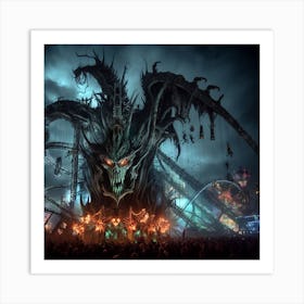 Halloween Rides Art Print