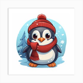 Cute Penguin Art Print