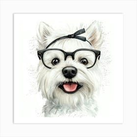 Westie Art Print