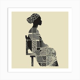 Silhouette Of A Woman 85 Art Print