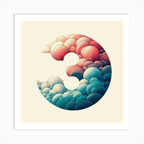 Circle with colors Art Print