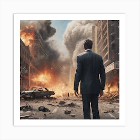 Man In Suit 4 Art Print