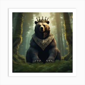 King Bear 1 Art Print