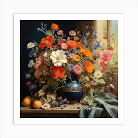 Flowers In A Vase 11 Art Print