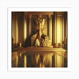 Golden Throne 2 Art Print