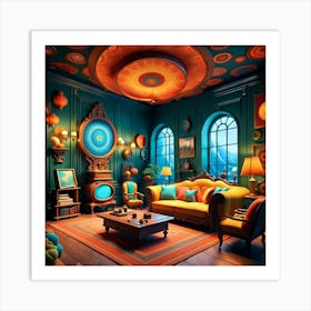 Bohemian Living Room Art Print