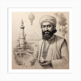 Man With A Turban Art Print