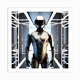 Futuristic Robot 55 Art Print