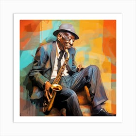 Saxophone Player 10 Art Print