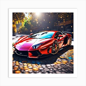 Lamborghini 166 Art Print