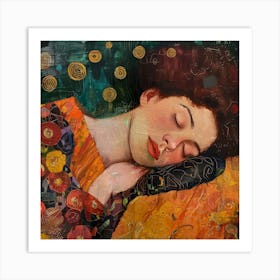 Sleeping Woman Art Print